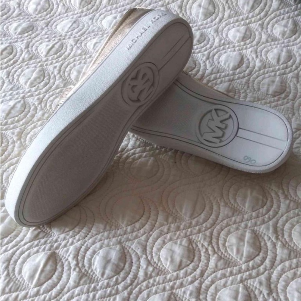 Michael Kors golden leather flats. New in size 8.5. Very comfortable. - Picture 5 of 6